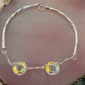 Sterling silver 925 bracelet w zirconia size small ( FREE SHIPPING)